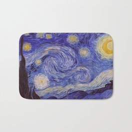 Vincent Van Gogh Starry Night Badematte