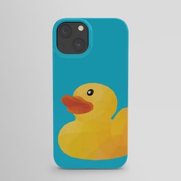 Rubber Duck polygon art iPhone Case