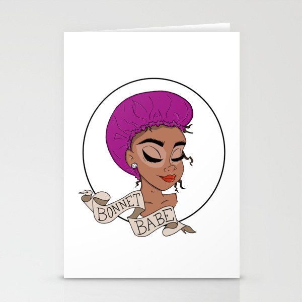 Bonnet Babe - Black Girl Magic Stationery Cards