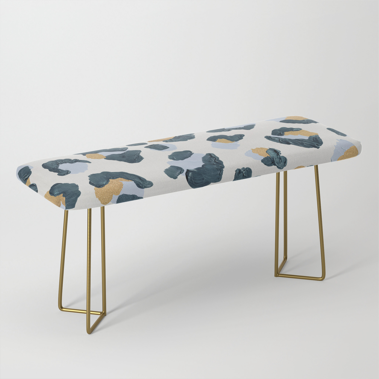 Snow Leopard Print Bench By Catcoq Society6