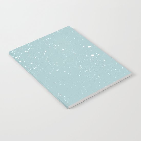 Snowfall paint splatter Notebook