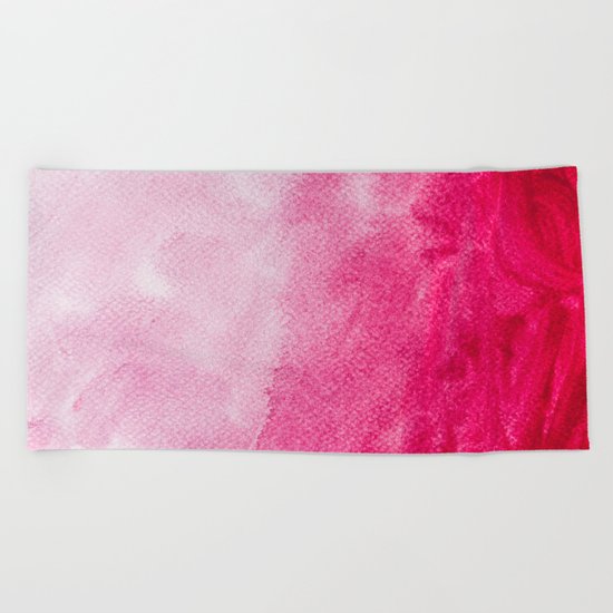 Hopeless, Romantic And Pink #decor #buyart #society6 #art #prints Beach Towel