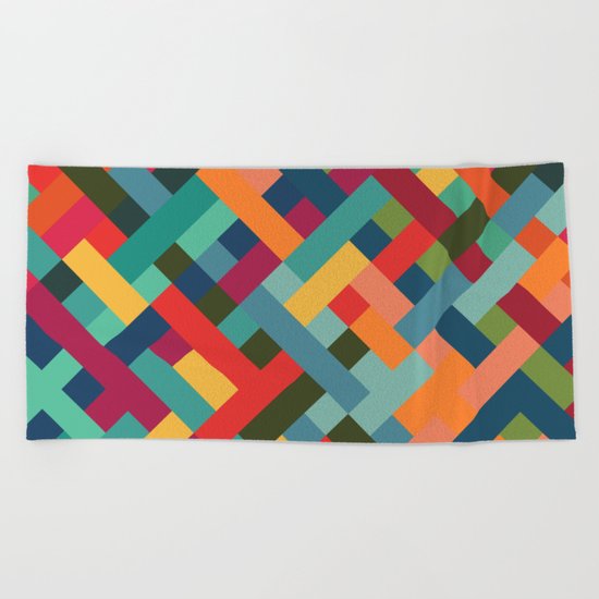Weave Pattern Beach Towel
