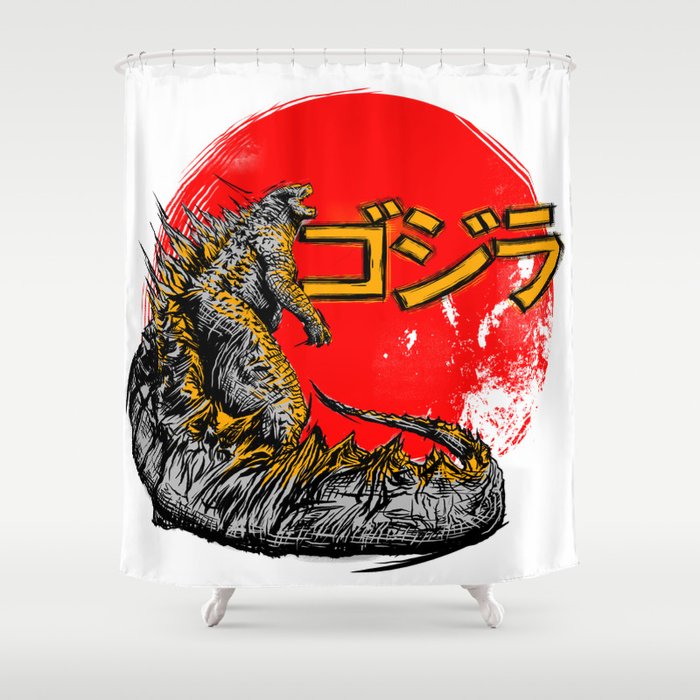 Godzilla Shower Curtain By Folkensio Society6