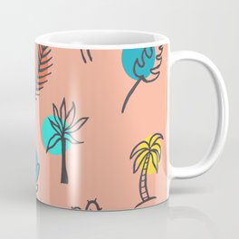 Palm Springs Theme Summer Pattern   Mug