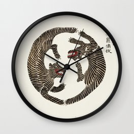 Circling Tiger Wall Clock