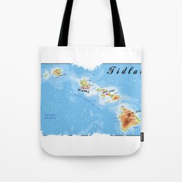 FIDLAR Hawaii Map Tote Bag