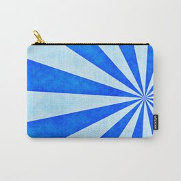 Blue sunburst Carry-All Pouch | Ink, Vintage, Sunburst, Creative, Artistic, Pattern, Retro, Oil, Sun, Watercolor 
