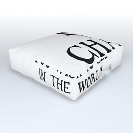 Be The Change - Gandhi Inspirational Action Quote Outdoor Floor Cushion