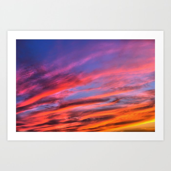 Colorful Clouds X Art Print
