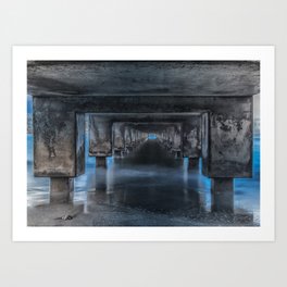 Under the Pier at Hanalei Art Print