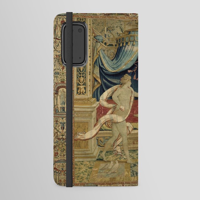 Antique 16th Century 'Venus & Cupid' Flemish Tapestry Android Wallet Case