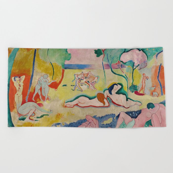 Henri Matisse - Le bonheur de vivre (The Joy of Life) Beach Towel