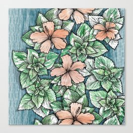 Tropical Hibiscus Canvas Print