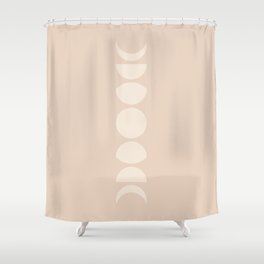 Minimal Moon Phases X Shower Curtain