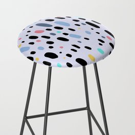 Besotted & Spotted - Multicolor & Lavender Bar Stool
