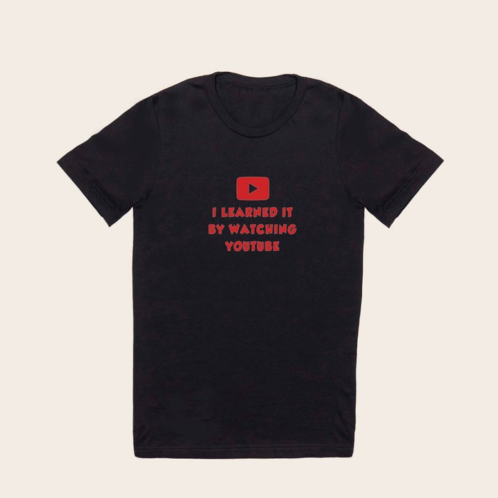 Youtube t shirt black hotsell
