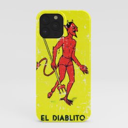 El Diablito Mexican Loteria Card iPhone Case