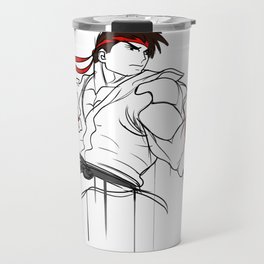 street fighter ryu character  fan art by me Travel Mug