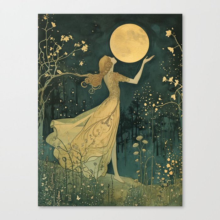 If I Could Catch The Moon Canvas Print