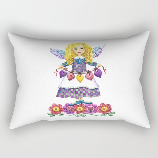 Angel Love Rectangular Pillow