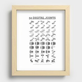 50 Digital Joints poster reference Recessed Framed Print