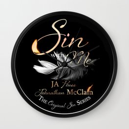 Sin With Us Wall Clock