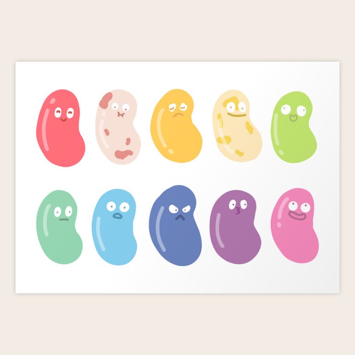 Jelly Beans With Faces