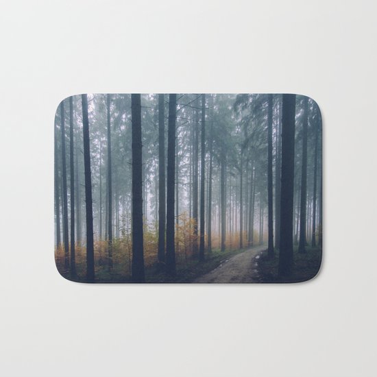 Into the woods #fog Bath Mat