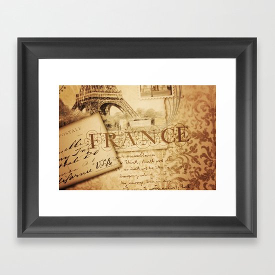I ♥ France Framed Art Print