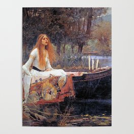 THE LADY OF SHALLOT - WATERHOUSE Poster