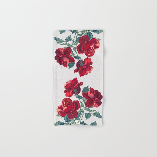 Red Roses Hand & Bath Towel