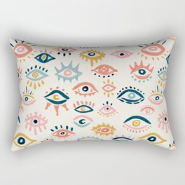 Mystic Eyes – Primary Palette Rectangular Pillow