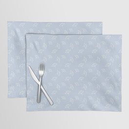 Pale Blue And White Queen Anne's Lace pattern Placemat