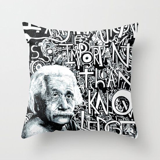 Einstein. Throw Pillow