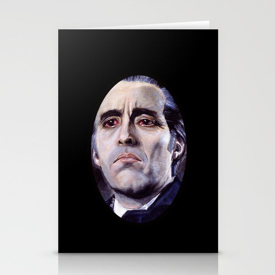 Christopher Lee as Dracula: He is the embodiment of all that is evil. Stationery Cards