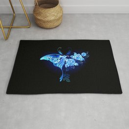 Butterfly blue fantasy  Rug