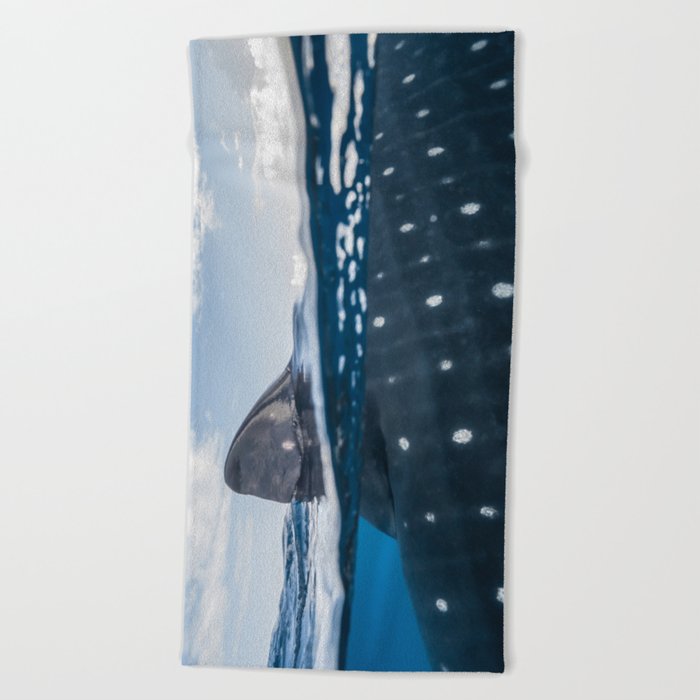 Whale Shark Abstract Beach Towel