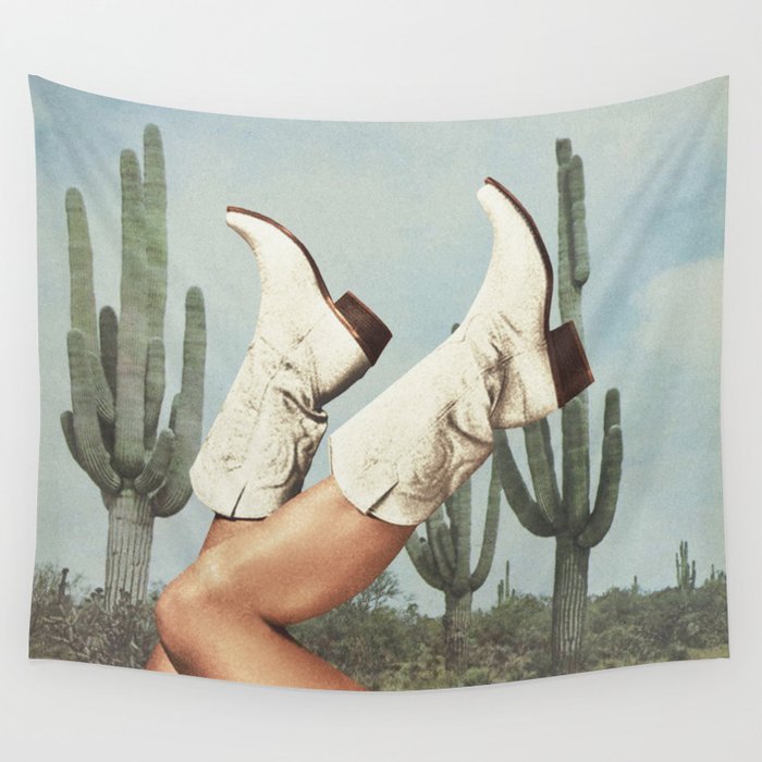 These Boots - Cactus & Yeehaw Wall Tapestry