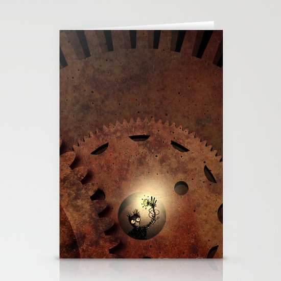 The Man in the Machine - A Steampunk Fantasy Stationery Cards
