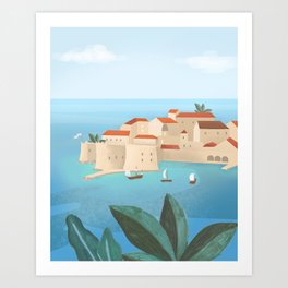 Dubrovnik, Croatia Art Print