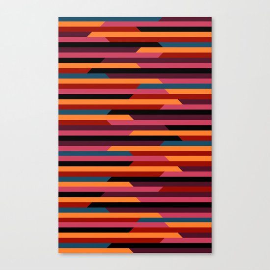 Geometric stripes Canvas Print