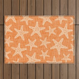 Starfish Pattern 247 Orange Outdoor Rug