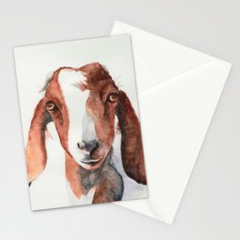 Boer Goat Watercolor Stationery Cards