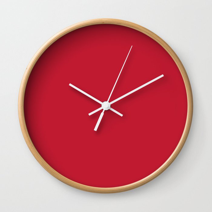 Monochrome Color of the year 2002 True red Wall Clock