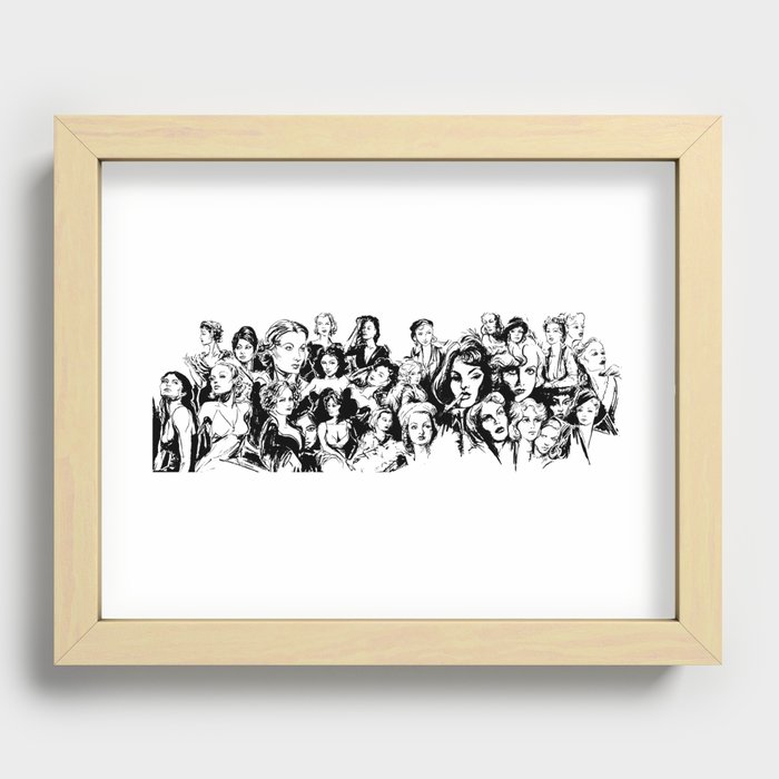 'Femme" by Risa Recessed Framed Print