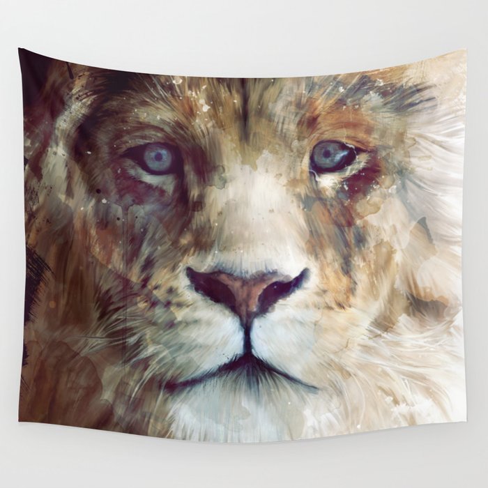 Lion // Majesty Wall Tapestry
