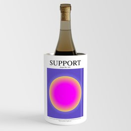 Gradient Angel Numbers: Angel Number 333 - Support (Purple & Magenta) Wine Chiller