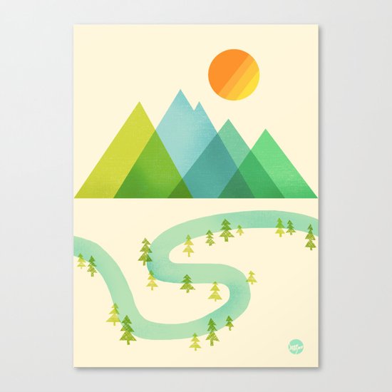 Bend in the River Canvas Print