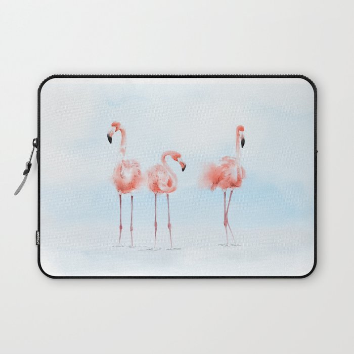 3 Flamingos Laptop Sleeve
